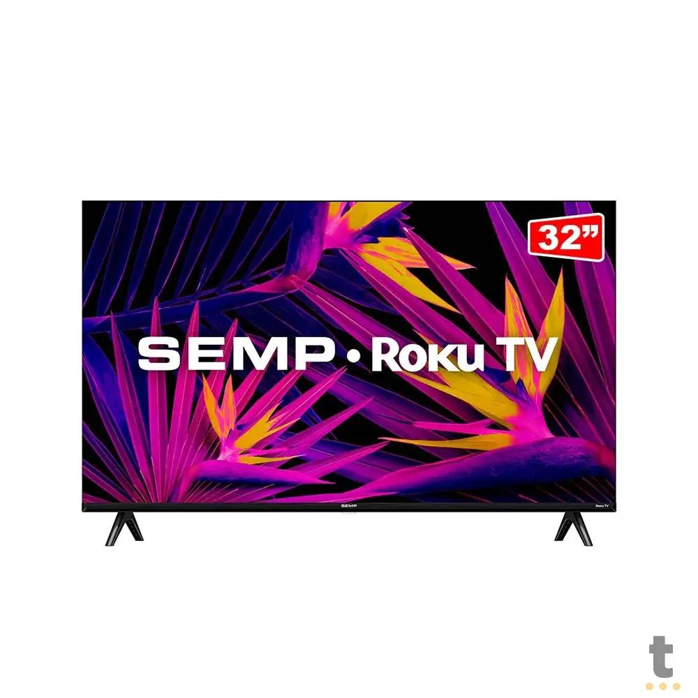 Smart TV Led Semp 32" R6610 HD Wi-fi Dual Band USB HDMI Roku TV Bivolt Preta - 67575 Truedata